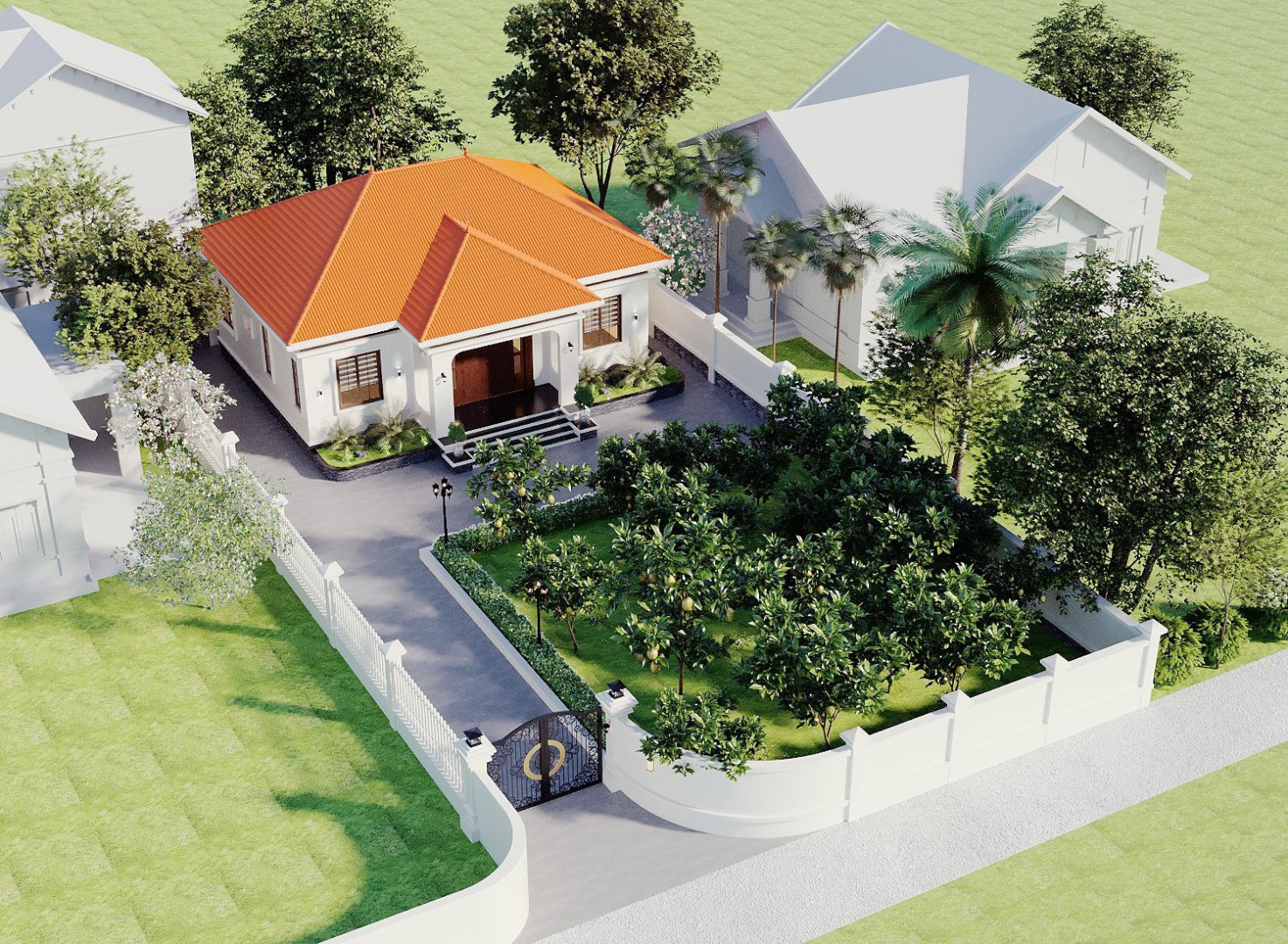 Công trình nhà vườn mái nhật TH HOUSE